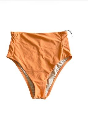 Shade & Shore NWT Women’s High-Waist Bikini Bottoms in Orange Size Medium (8-10)